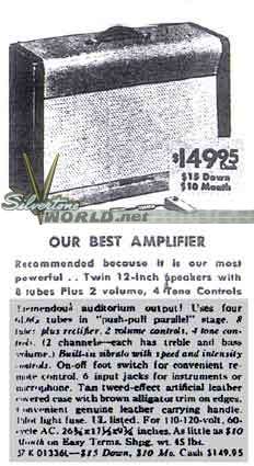 Silvertone World - Amplifiers - 1950s - Model 1336